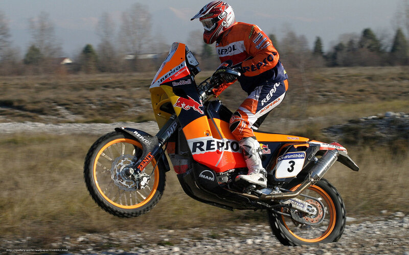 Racing Motorcyclist — Orange