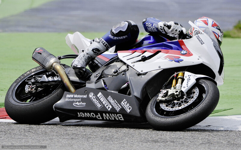 Racing Motorcyclist — White, Dynamic