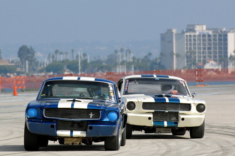 Racing Mustangs on Track