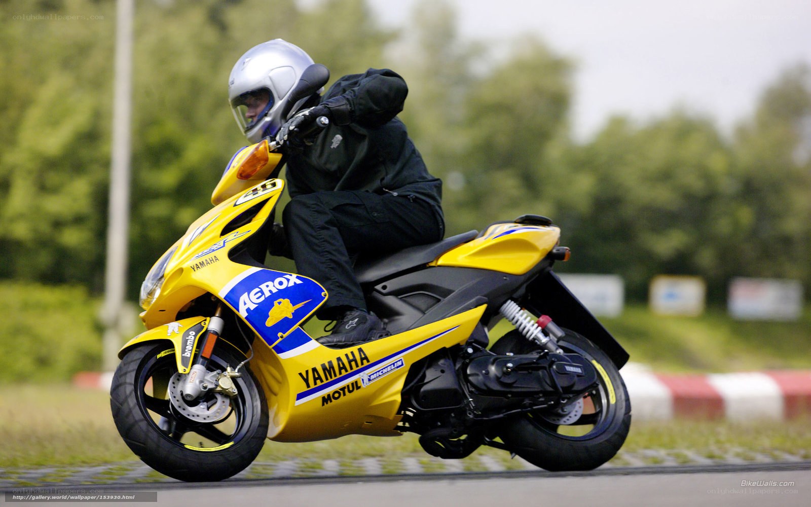 racing scooter on track