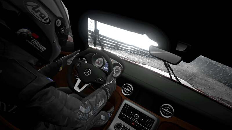racing simulator cockpit view