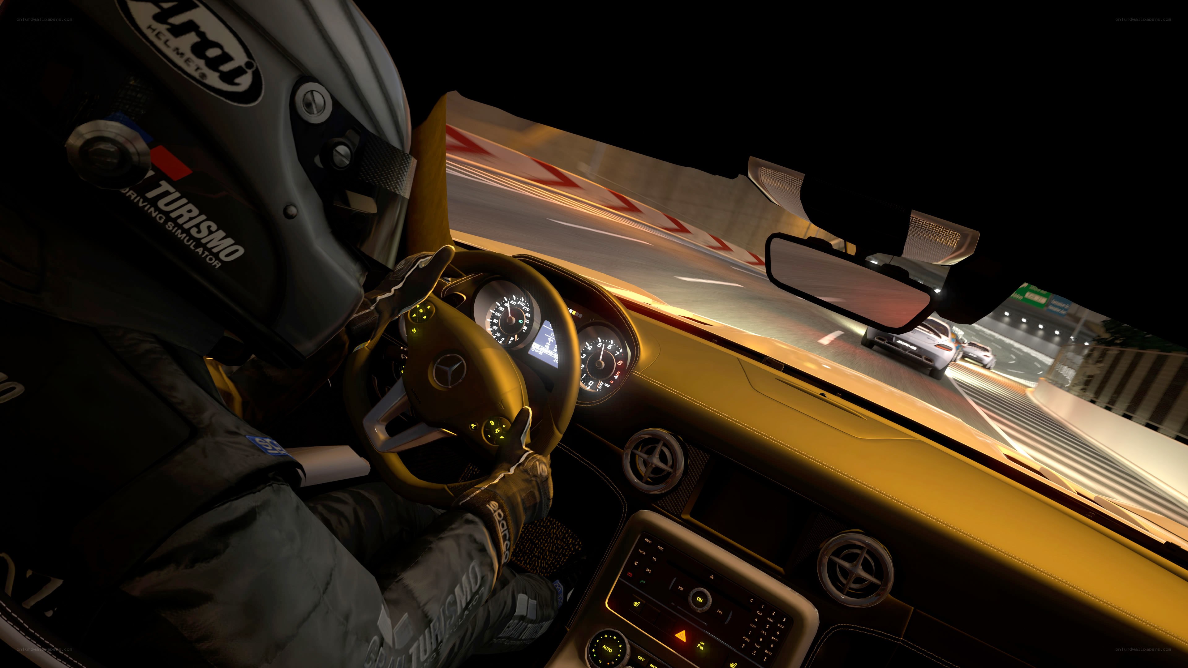 racing simulator cockpit view