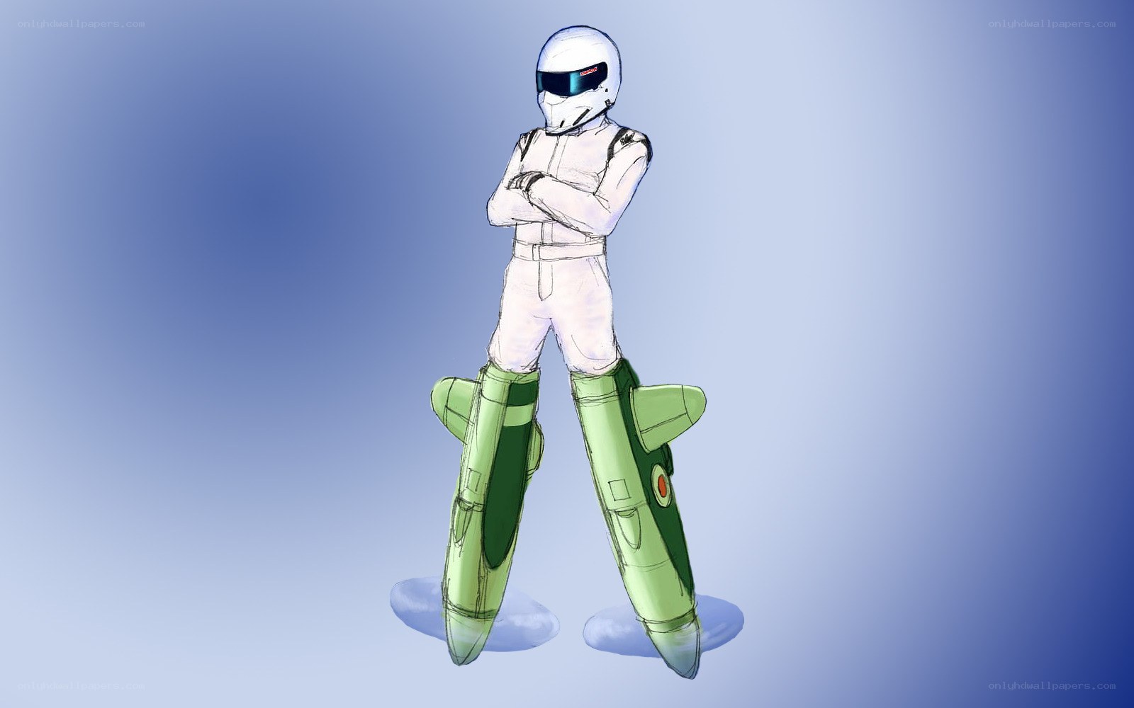 racing suit with jet boots
