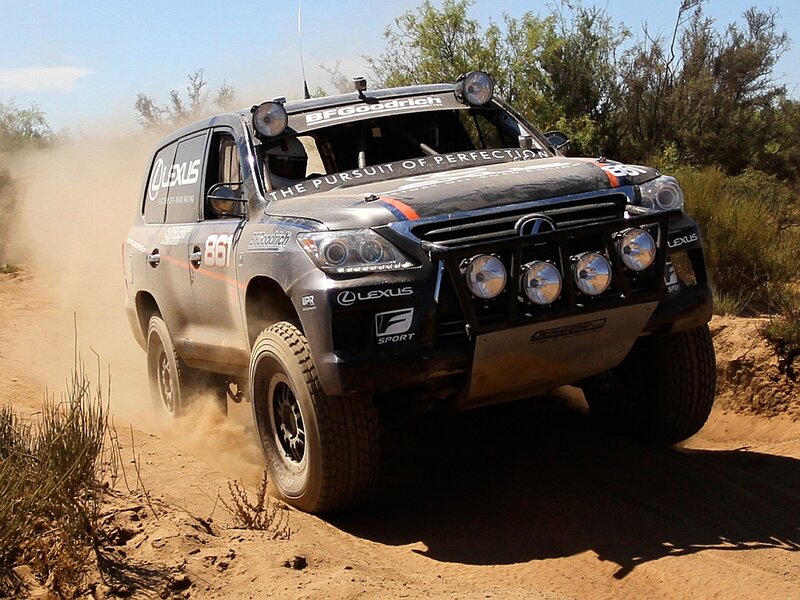 Racing Suv on Dirt