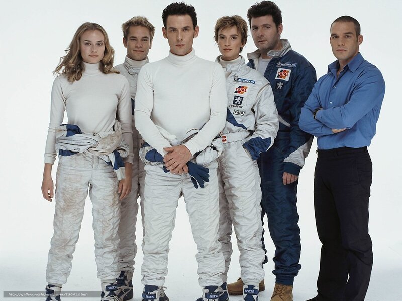 racing team group portrait