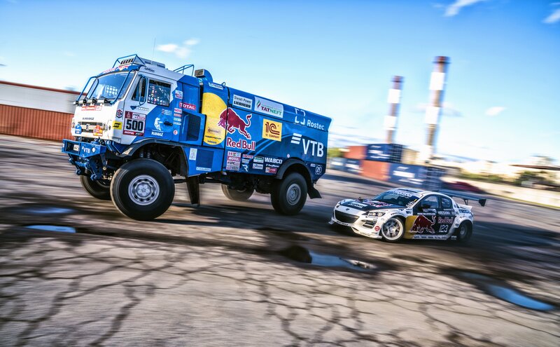 Racing Truck and Car