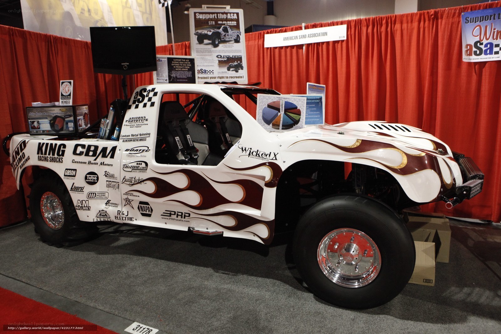 racing truck at a show