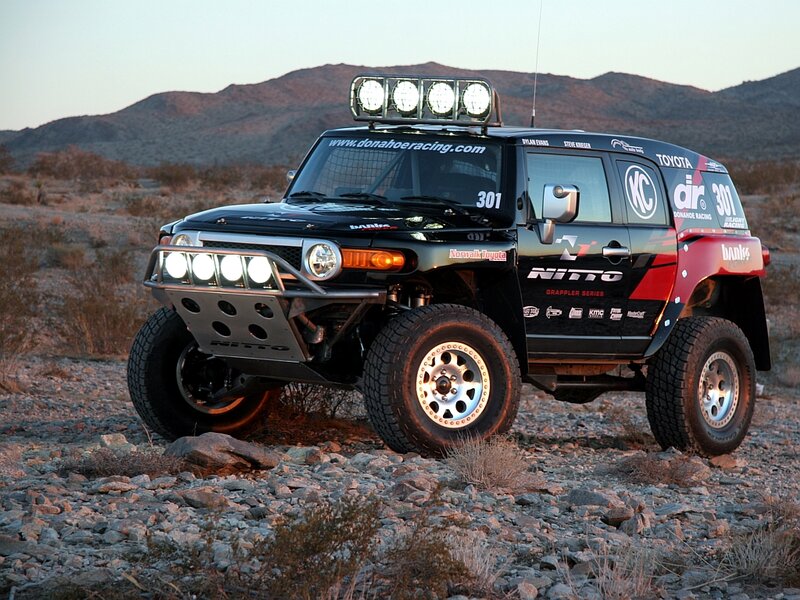 Racing Truck in Desert — Black