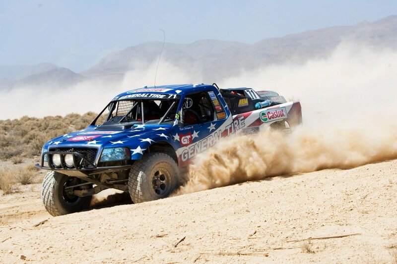 Racing Truck in Desert — Blue, Dynamic