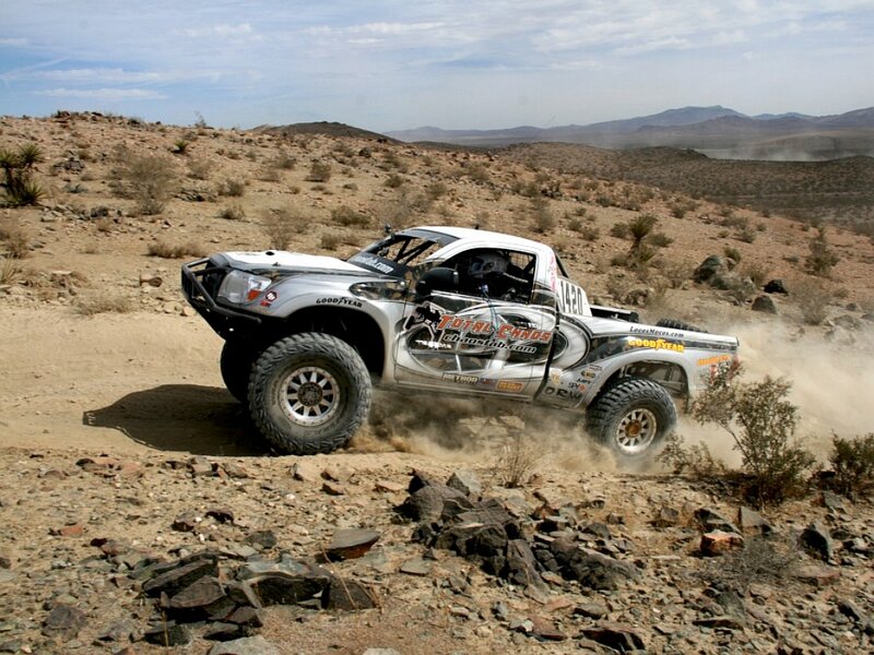 Racing Truck in Desert — Brown