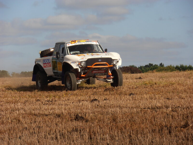 Racing Truck in Field
