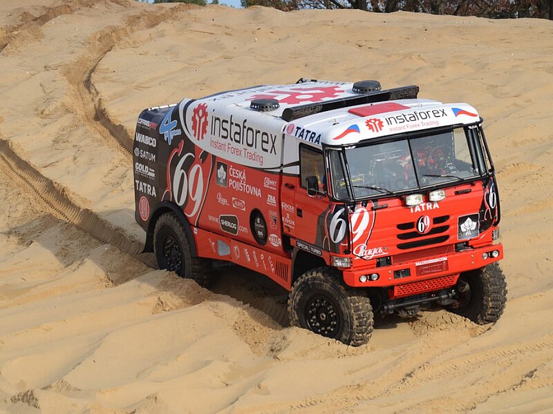 Racing Truck in Sand
