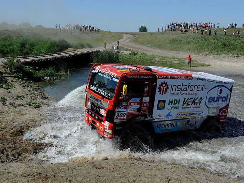 Racing Truck in Water