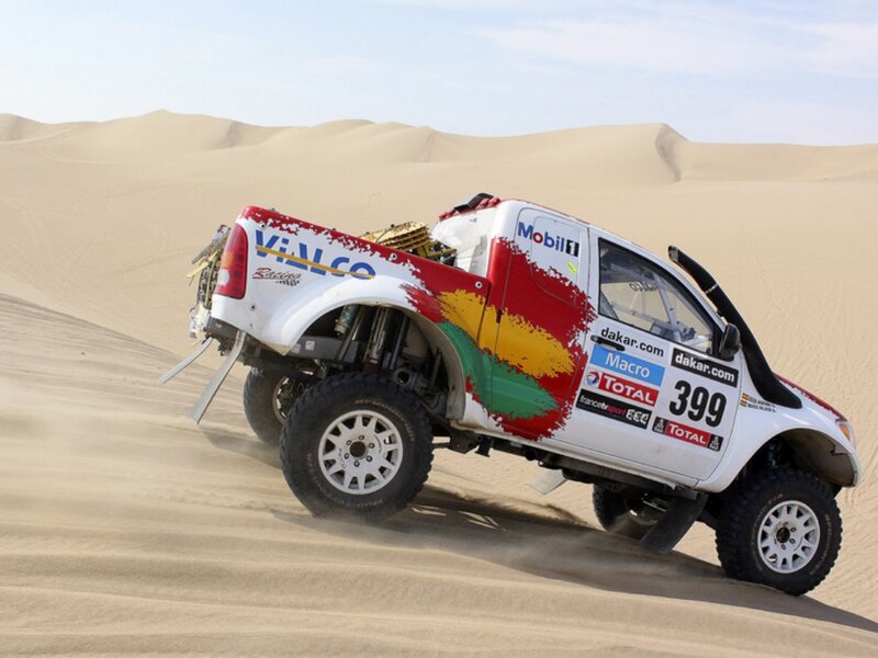 Racing Truck on Dunes