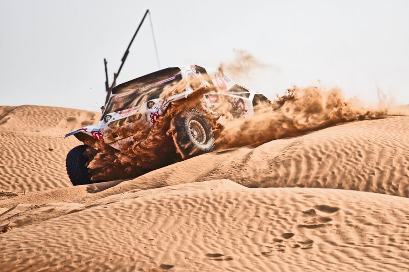 Racing Vehicle on Dunes