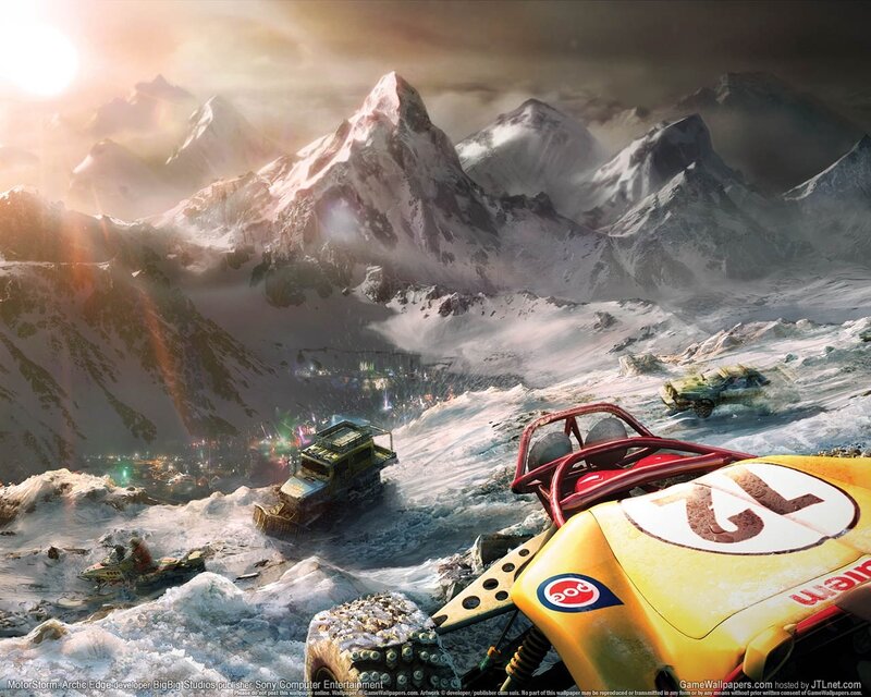 Racing Vehicles in Snow