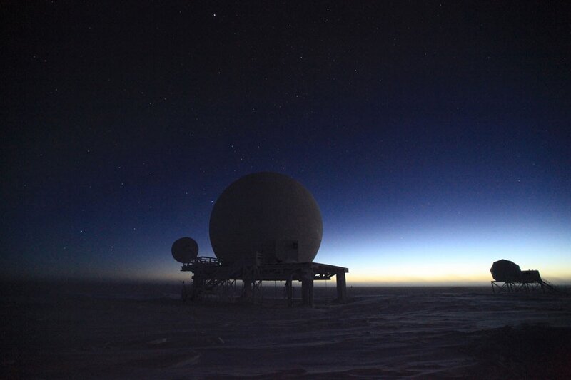 Radar Dome in Snow