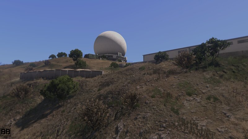 Radar Dome on Hillside