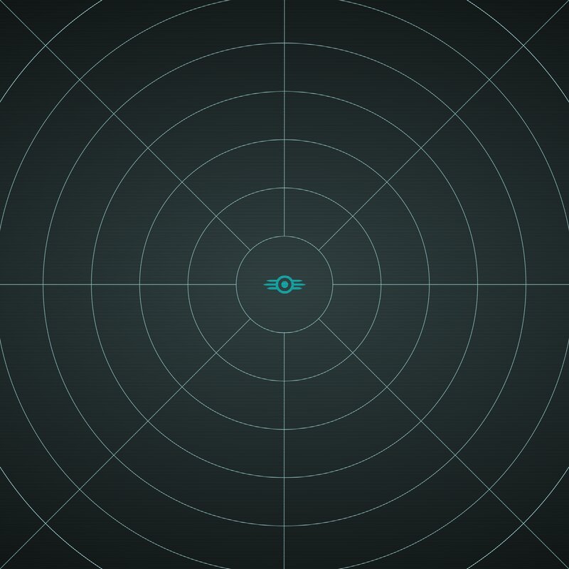 Radar Screen with Logo — Black