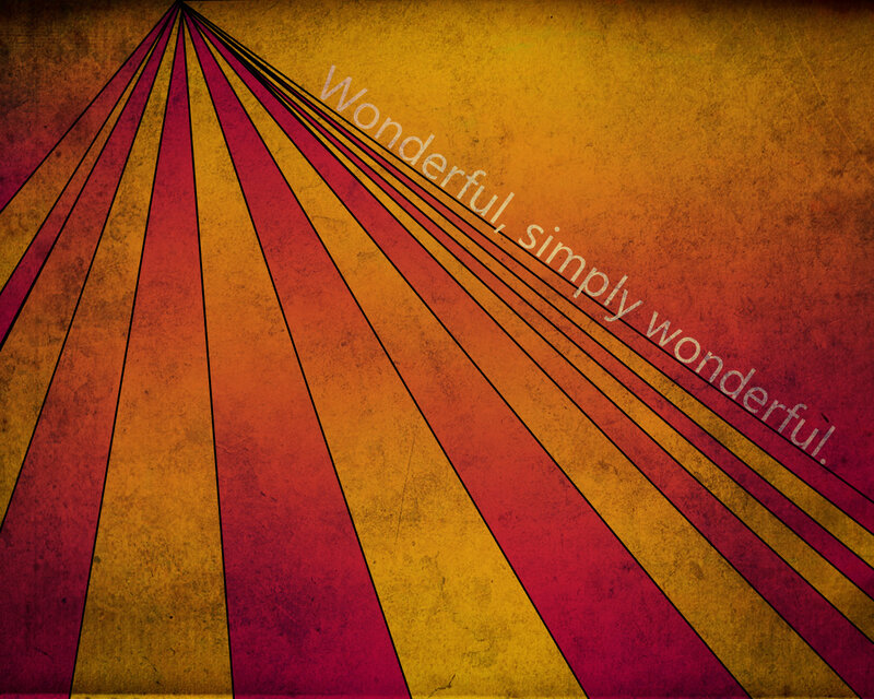 Radiant gradient with text