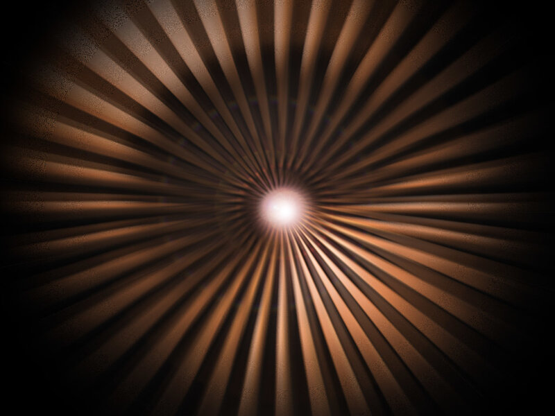 Radiant Light Burst — Brown