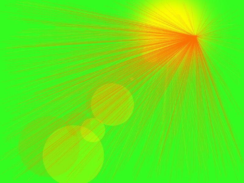 Radiant Light Burst — Green