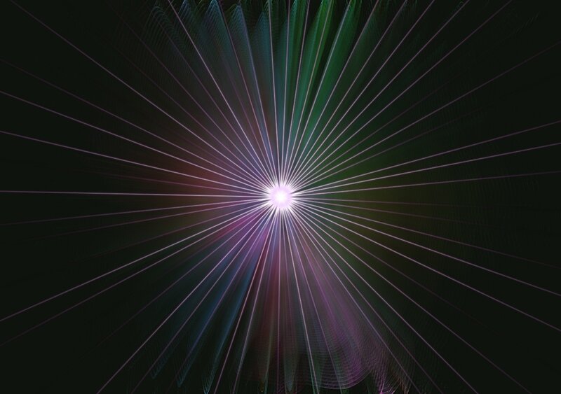 Radiant Light Burst — Purple