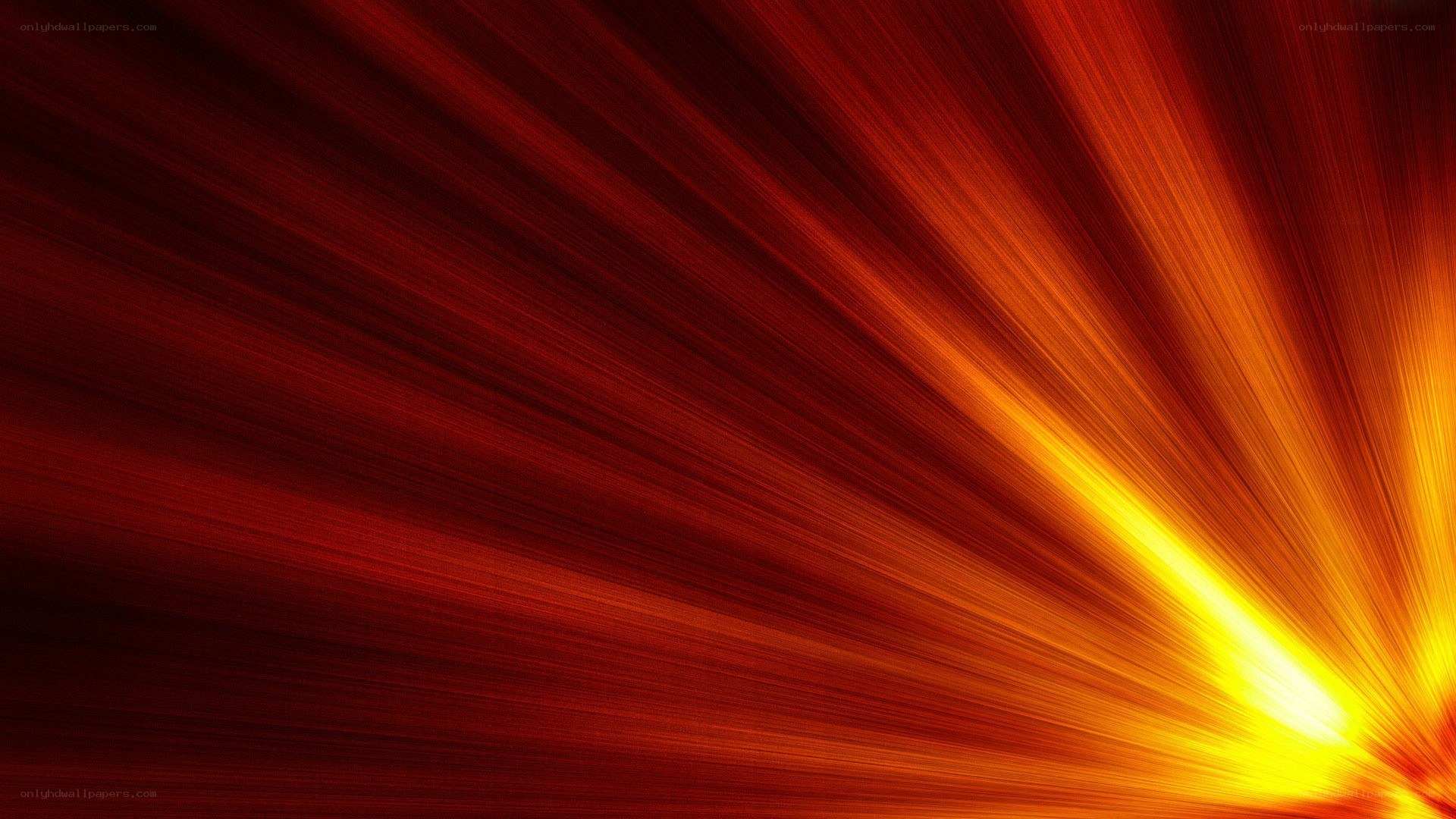 radiant orange light burst