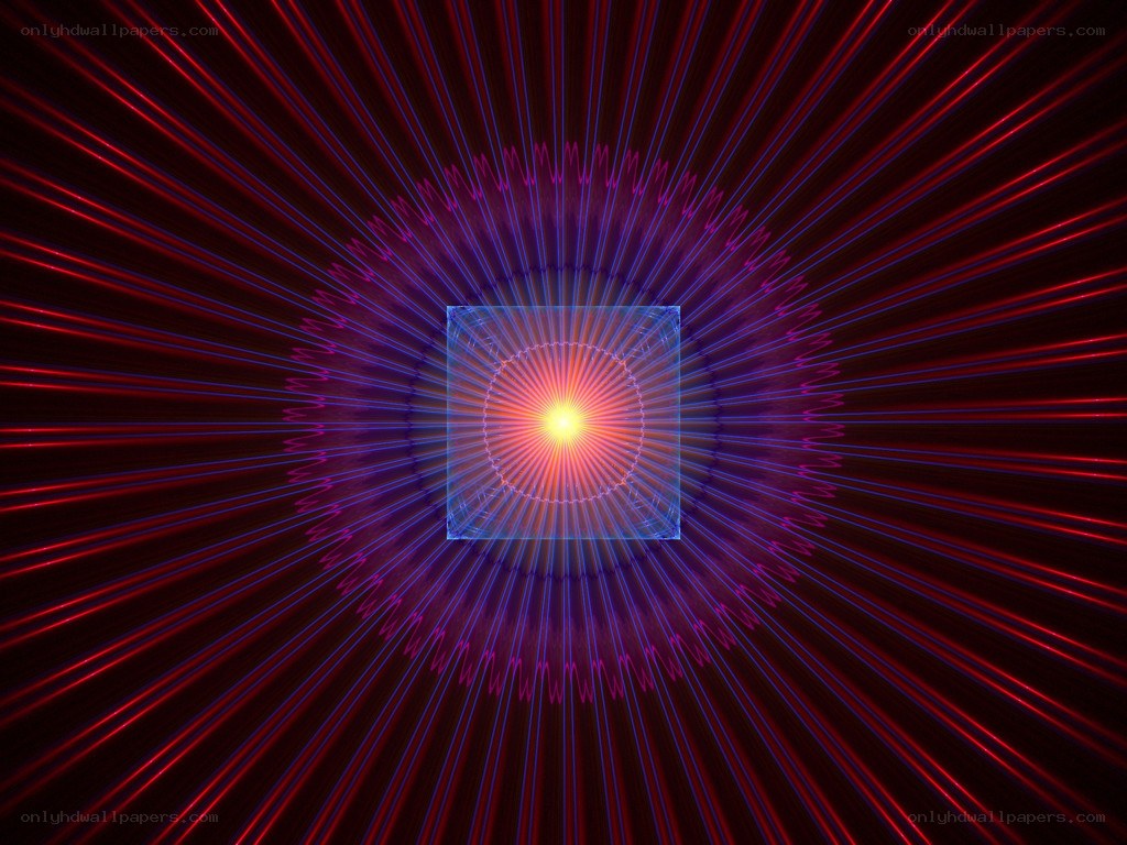 radiant square light pattern