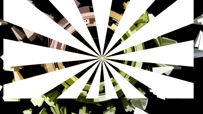 radiating geometric pattern