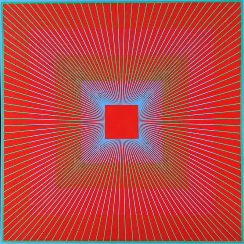 Radiating Lines Square Art