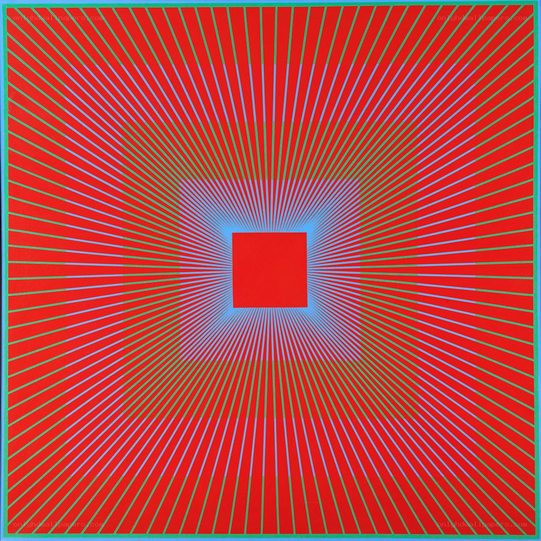 Radiating Lines Square Art