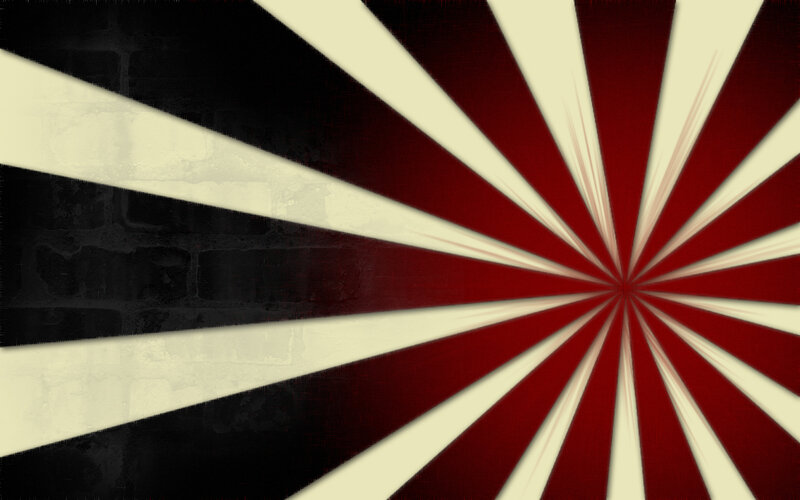 radiating red and black pattern