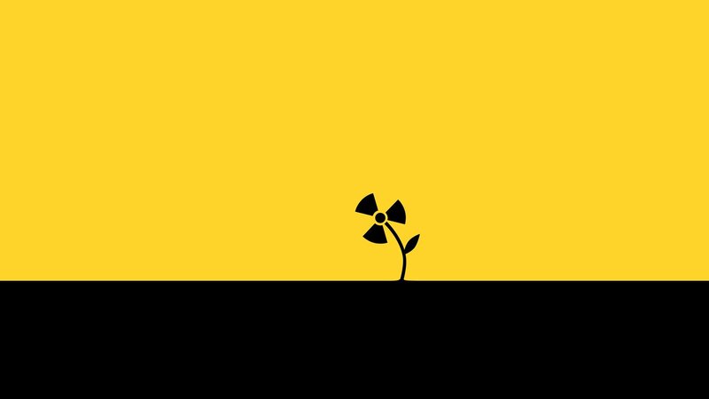 Radiation Symbol Flower