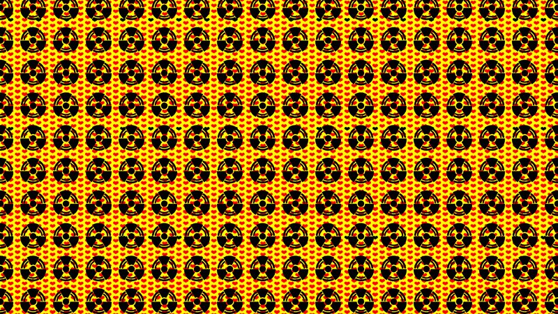 Radiation Symbols Pattern