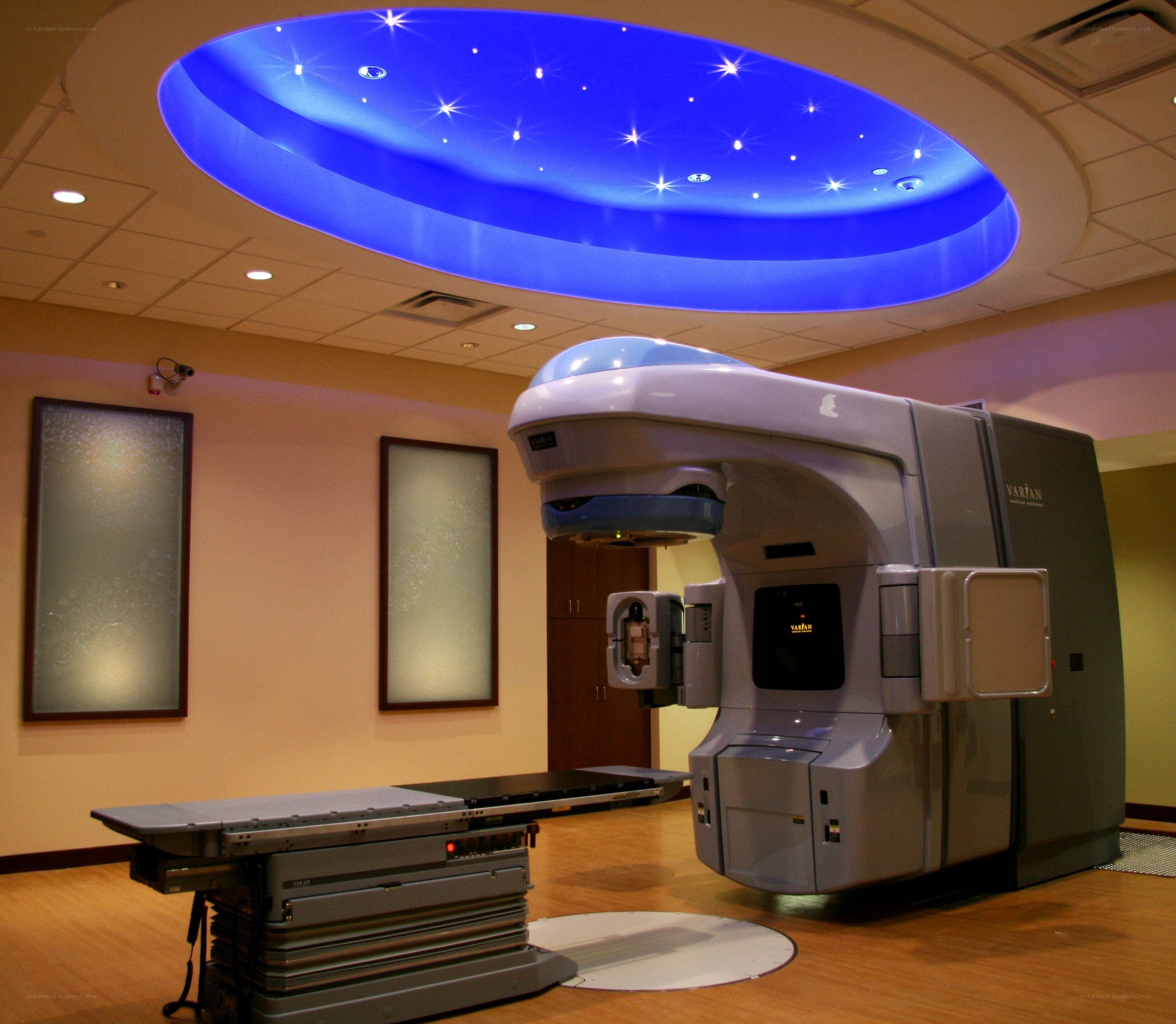 Radiation therapy machine in clinic