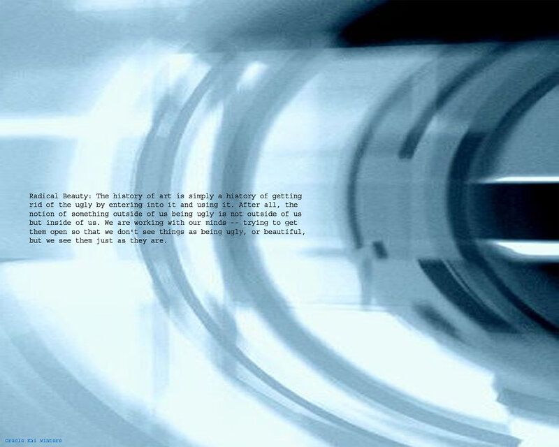 Radical Beauty text on abstract background