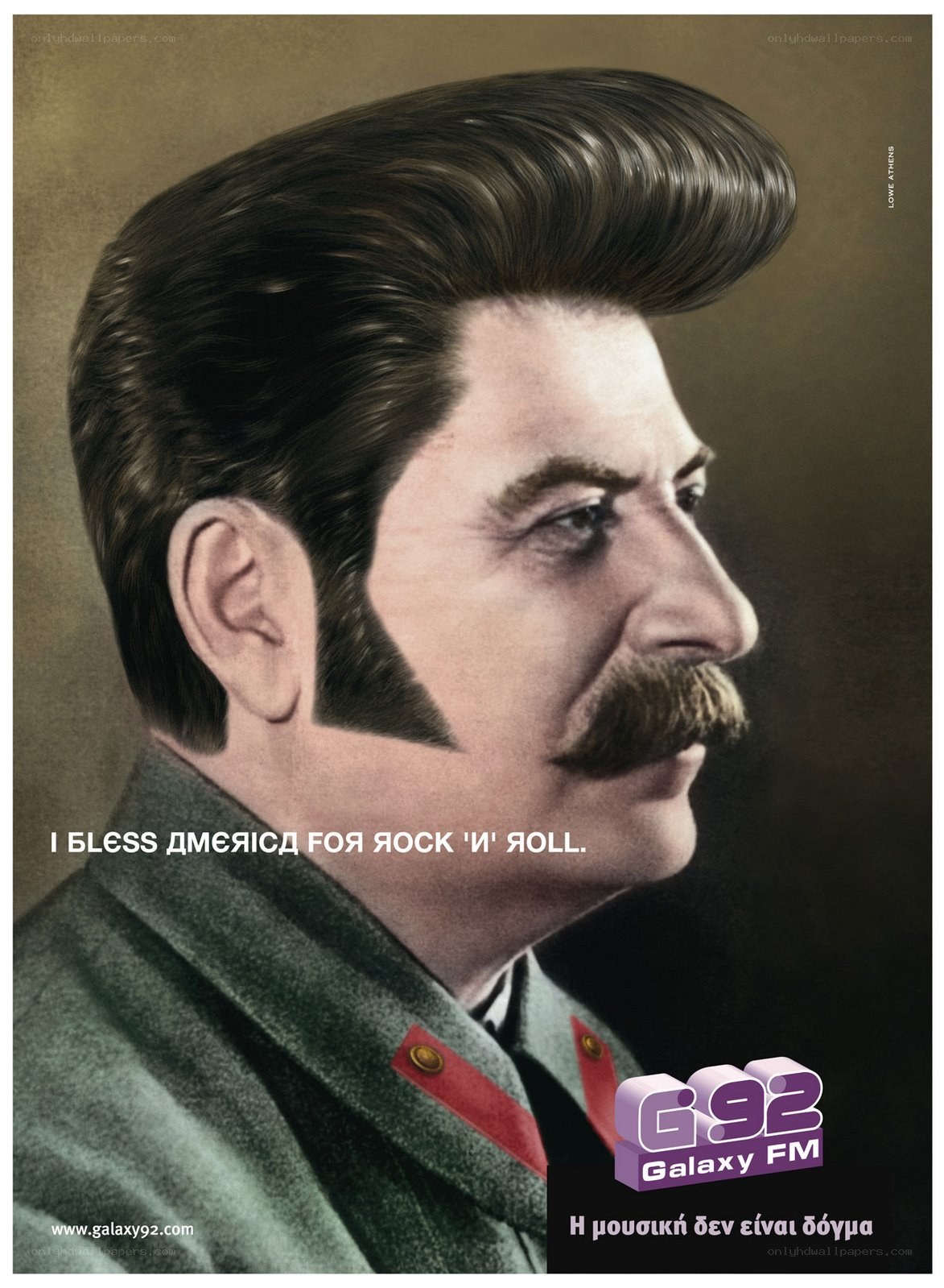 Radio ad with historical figure