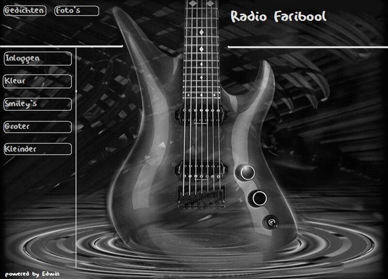 Radio Faribool interface with guitar