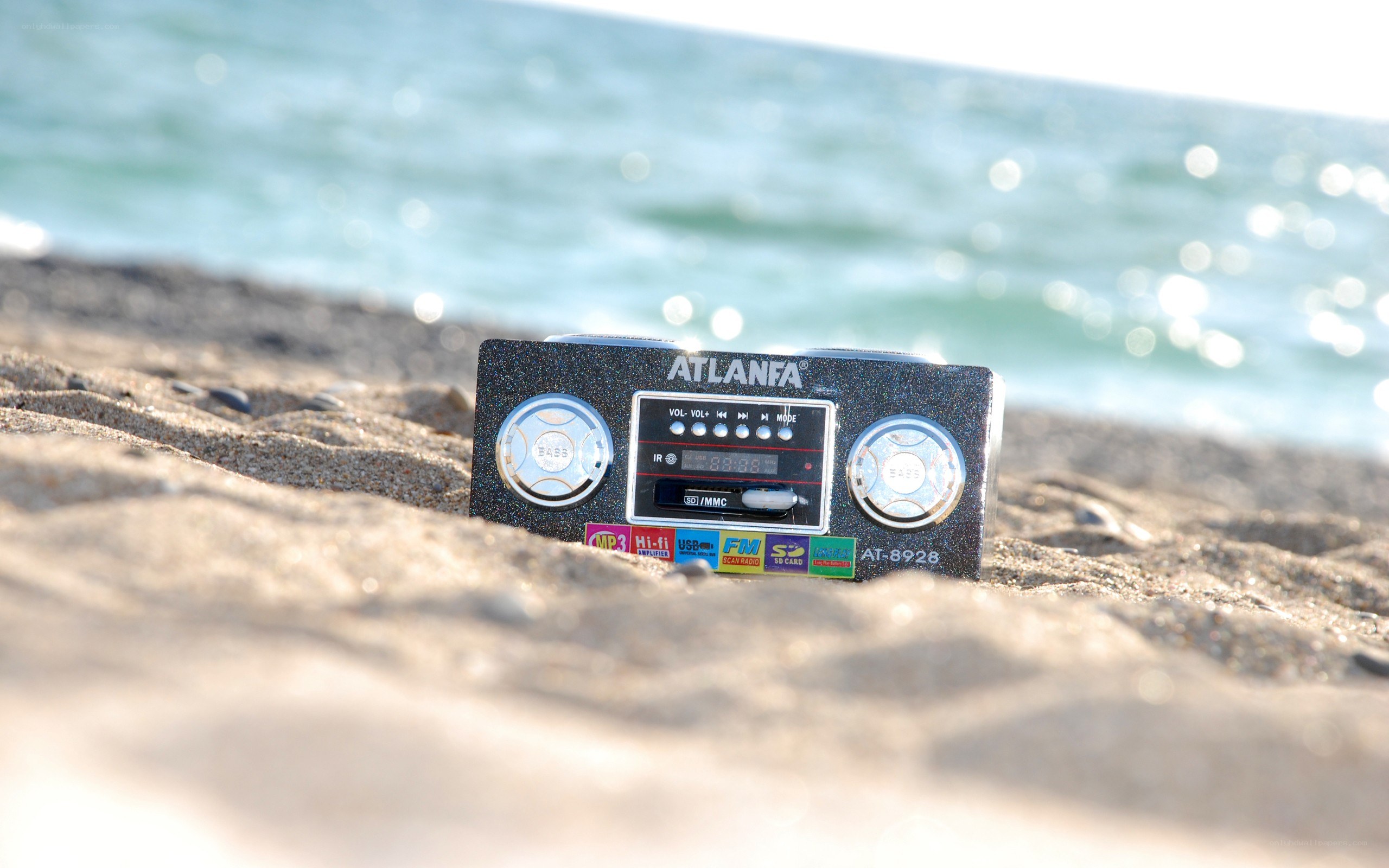 Radio on the beach