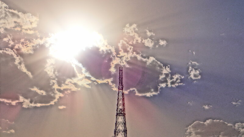 Radio Tower in Sky