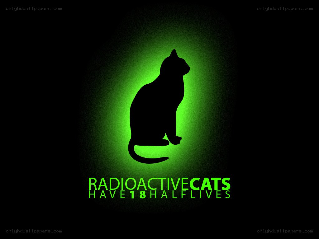 radioactive cats have 18 half-lives