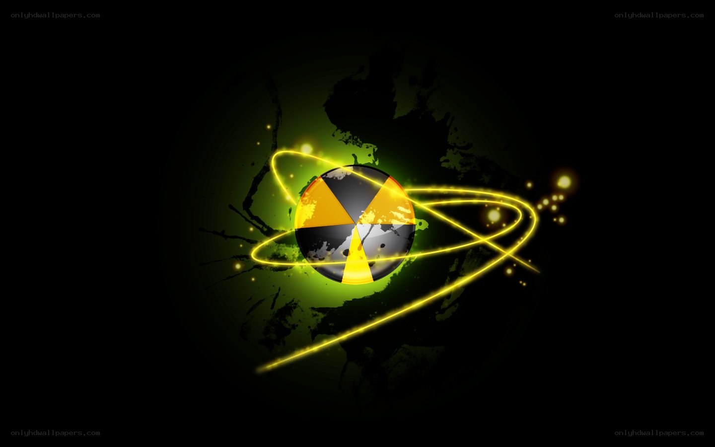 radioactive earth symbol