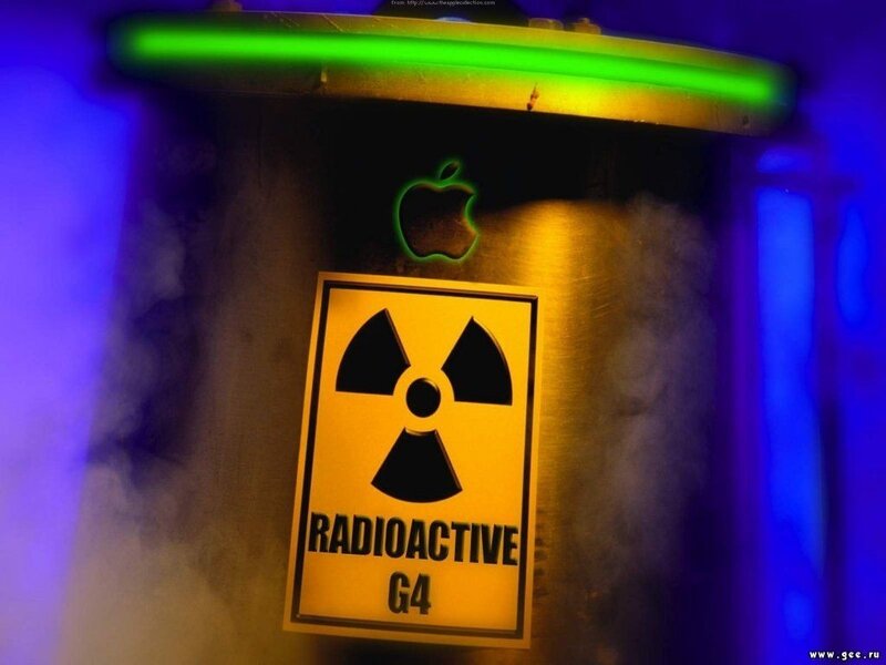 Radioactive G4 warning sign