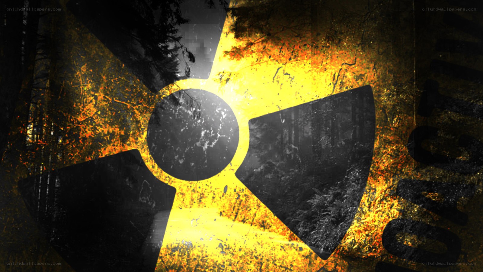 radioactive hazard symbol