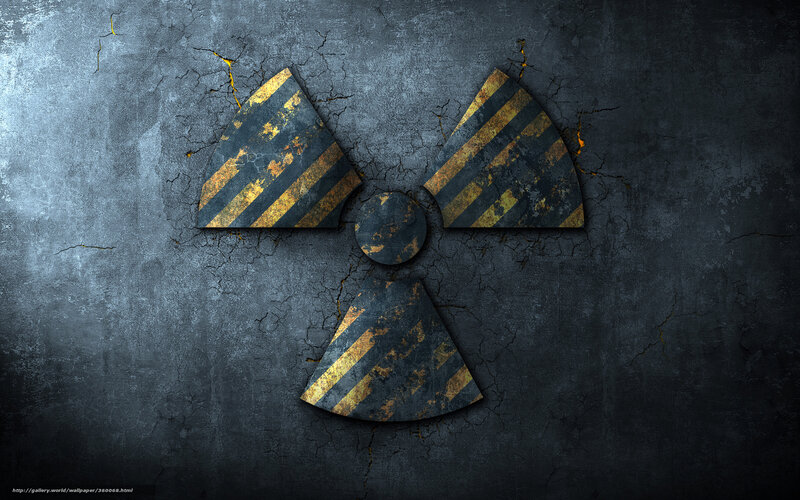 radioactive hazard symbol