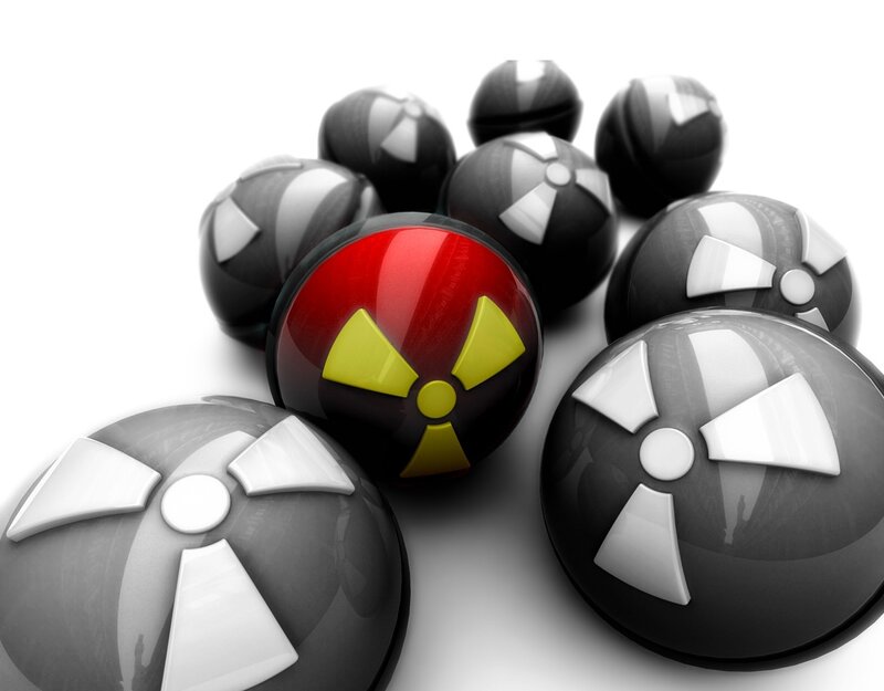 Radioactive hazard symbols
