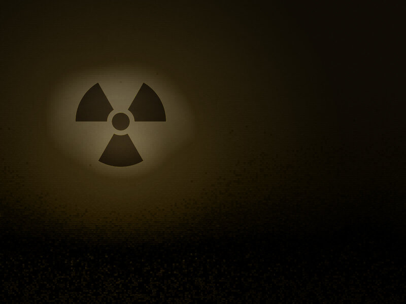 Radioactive Symbol — Black, Dramatic, Illustration