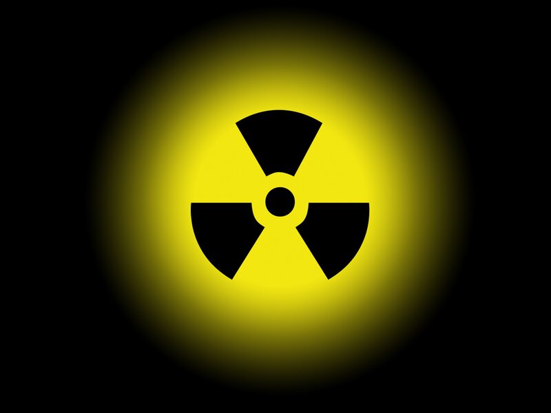 Radioactive Symbol — Black, Dramatic, Vector Art