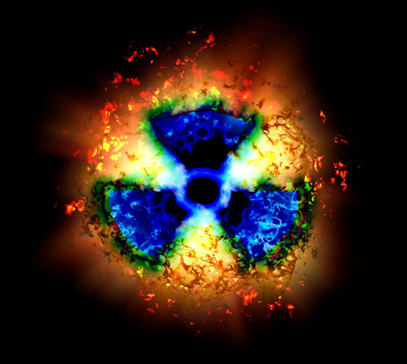 Radioactive Symbol Explosion
